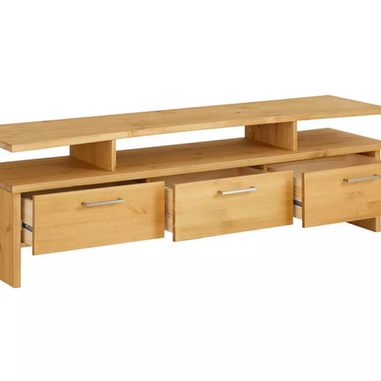 UNICORN TV furniture wall unit light brown Width 148 cm Depth 39 cm Height 46 cm