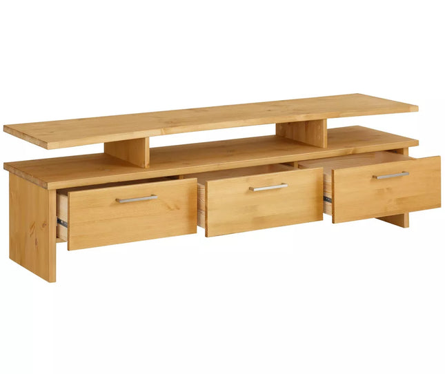 UNICORN TV furniture wall unit light brown Width 148 cm Depth 39 cm Height 46 cm