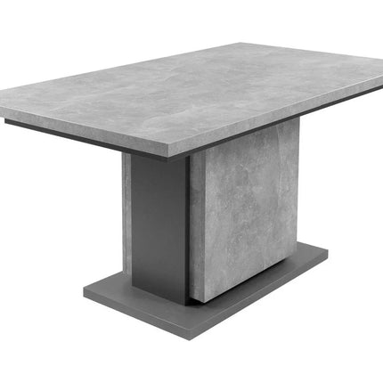 UNICORN Dining table color gray Width 140 cm Depth 90 cm Height 75 cm