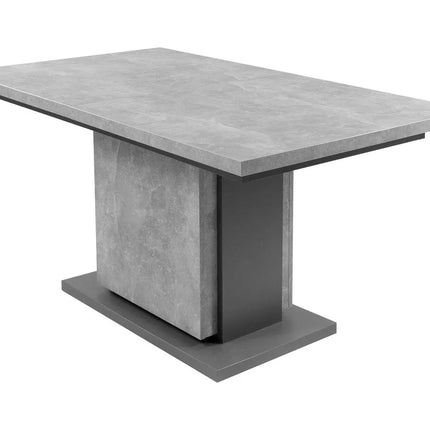 UNICORN Dining table color gray Width 140 cm Depth 90 cm Height 75 cm