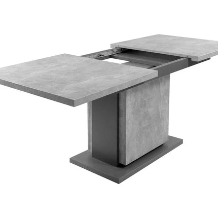UNICORN Dining table color gray Width 140 cm Depth 90 cm Height 75 cm