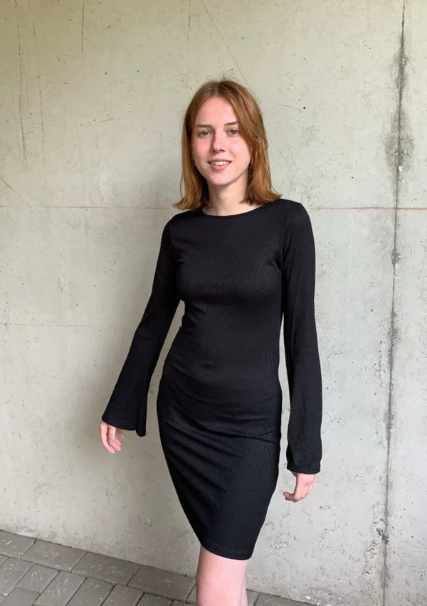 Dames jurk zwart s m l