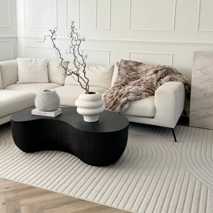Minimalistisch Betonnen Salontafel Groot Zwart