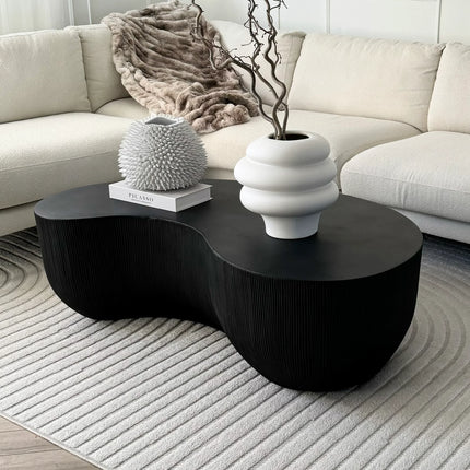 Minimalistisch Betonnen Salontafel Groot Zwart