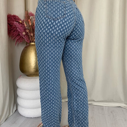 UNICORN Women's jeans with stars blue xs s m l xl
