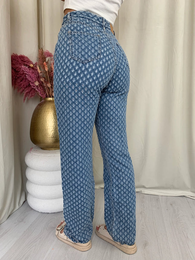 UNICORN Women's jeans with stars blue xs s m l xl