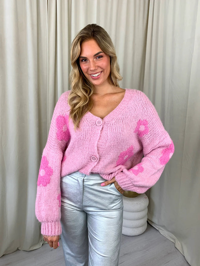UNICORN Women's knitted cardigan light pink m