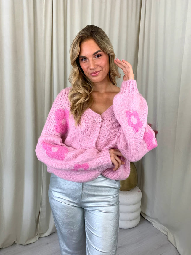 UNICORN Women's knitted cardigan light pink m