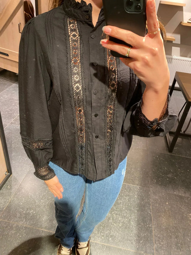 UNICORN Women's blouse black s m l