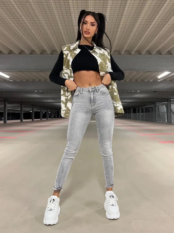 UNICORN Women's skinny jeans light grey xs s m l xl