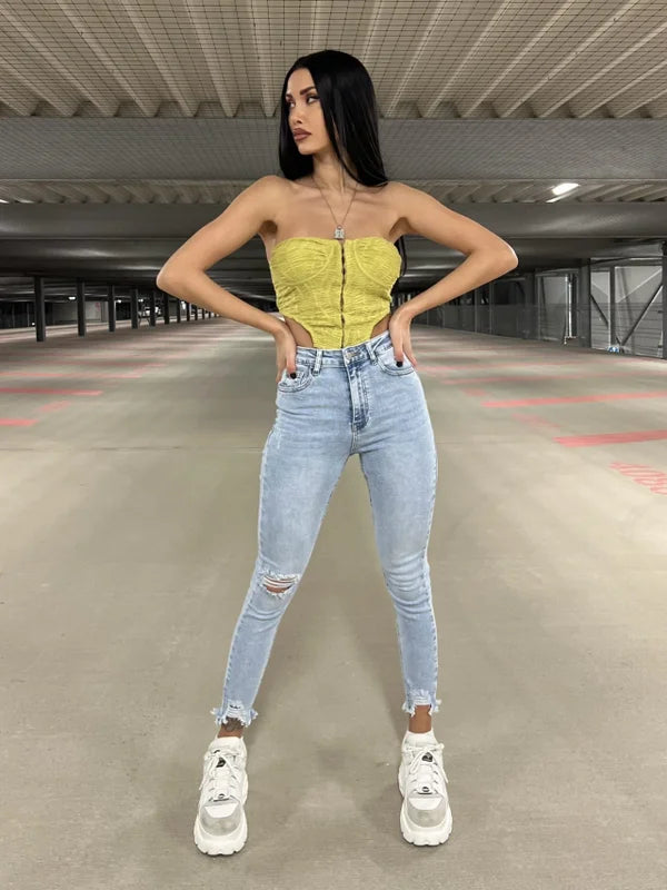 UNICORN Women's skinny jeans blue xs s m l xl