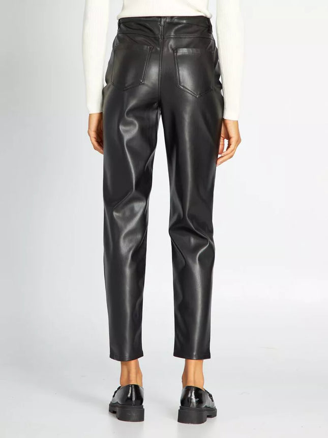 UNICORN Women's trousers black leather look xs s m l xl