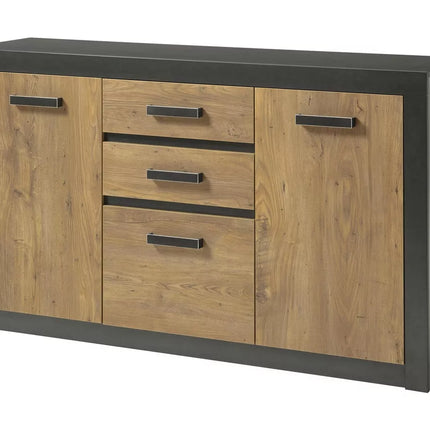 UNICORN Sideboard wall unit modern brown dark gray Width 153 cm Depth 43 cm Height 88 cm