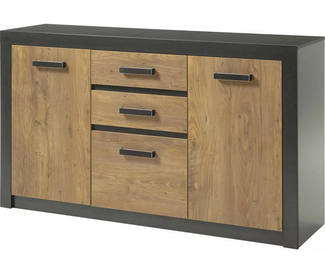 UNICORN Sideboard wall unit modern brown dark gray Width 153 cm Depth 43 cm Height 88 cm