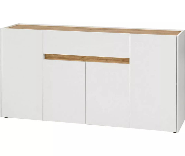 UNICORN Sideboard wall unit modern white anthracite gray Width 170 cm Depth 40 cm Height 84 cm