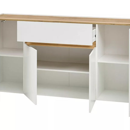 UNICORN Sideboard wall unit modern white anthracite gray Width 170 cm Depth 40 cm Height 84 cm