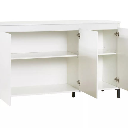 UNICORN Sideboard wall unit modern high-gloss white Width 138 cm Depth 40 cm Height 84 cm