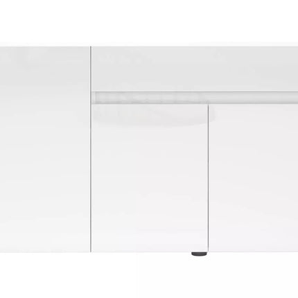 UNICORN TV furniture wall unit high-gloss white Width 135 cm Depth 38 cm Height 80 cm