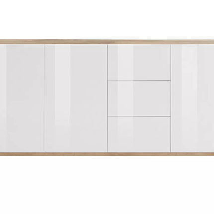 UNICORN Sideboard wall unit modern high-gloss white Width 160 cm Depth 40 cm Height 82 cm
