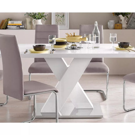 UNICORN Dining table color white Width 160 cm Depth 90 cm Height 76 cm