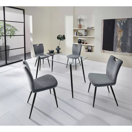 UNICORN Dining table glass Width 140 cm Depth 80 cm Height 76 cm