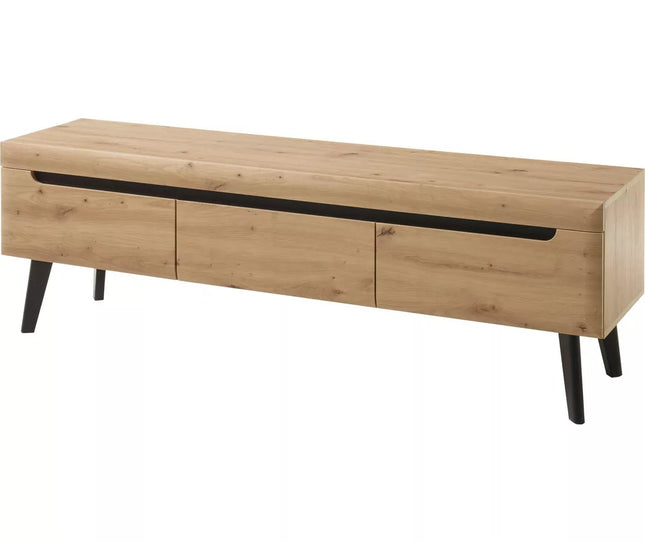 UNICORN TV furniture wall unit brown black Width 160 cm Depth 40 cm Height 50 cm