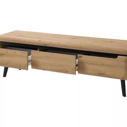 UNICORN TV furniture wall unit brown black Width 160 cm Depth 40 cm Height 50 cm