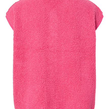 Katty teddy gilet shocking pink