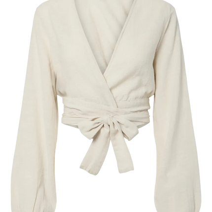 Agnes cropped blouse natural