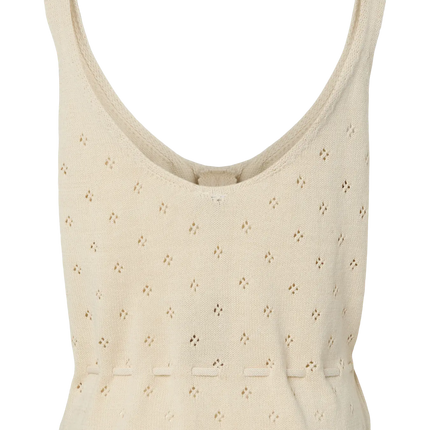 Puka knit top birch