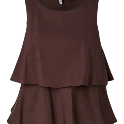 Meagan blouse hot fudge bruin
