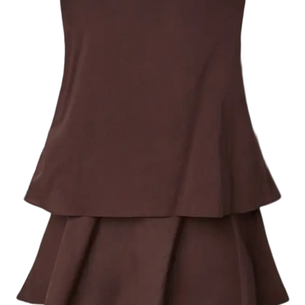 Meagan blouse hot fudge bruin