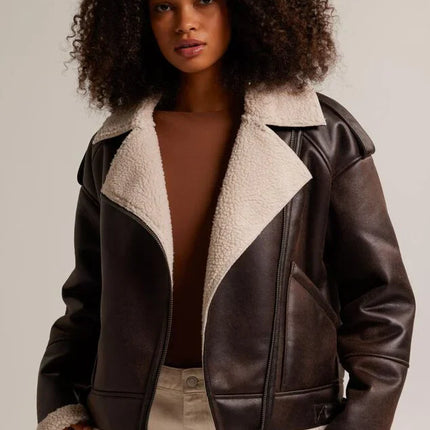UNICORN Women's leather jacket dark brown xs s m l xl