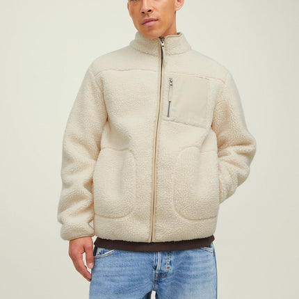 UNICORN men's jacket with a woolly high collar white black xs s m l xl xxl