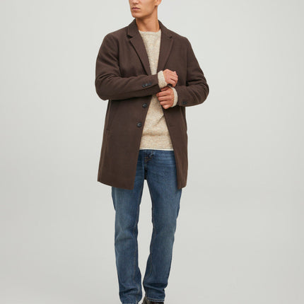UNICORN men's long coat business with buttons light gray brown dark brown dark gray dark green xs s m l xl xxl