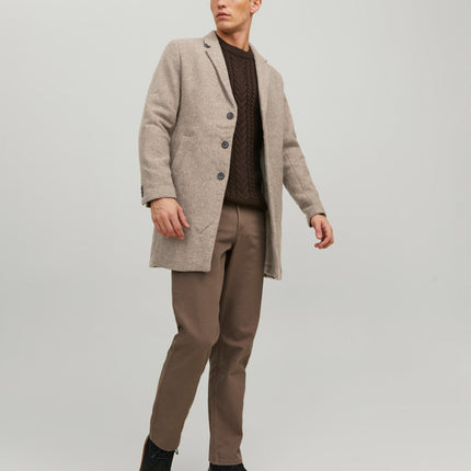 UNICORN men's long coat business with buttons light gray brown dark brown dark gray dark green xs s m l xl xxl