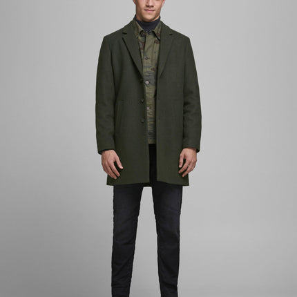 UNICORN men's long coat business with buttons light gray brown dark brown dark gray dark green xs s m l xl xxl