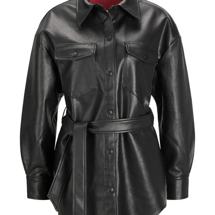 Dames jas leer zwart xs s m l xl xxl