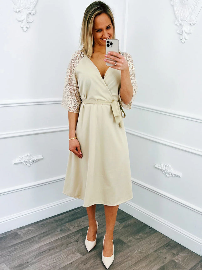 UNICORN Women's dress beige m l xl