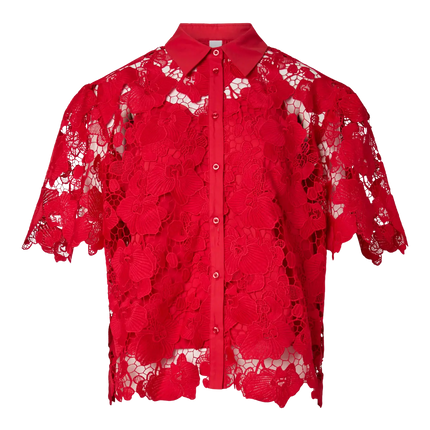YAS Gala blouse poinsettia rood