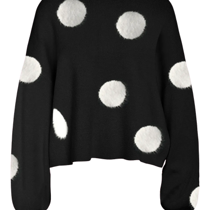 Noisy May Shyla knit black dots