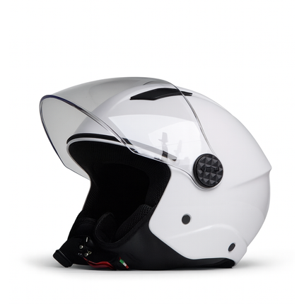 Helmet vito jet uno gloss white