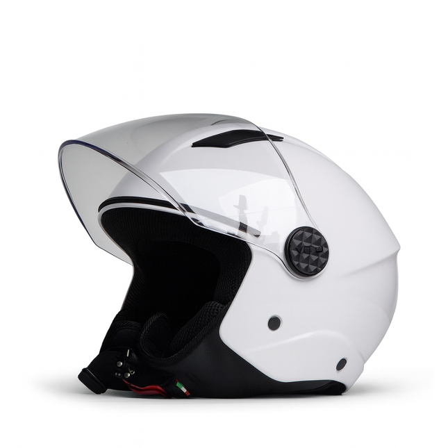 Helmet vito jet uno gloss white