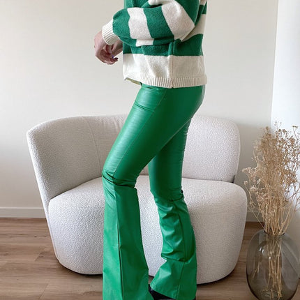 UNICORN Women's leather trousers green s m l