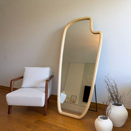 Lene – Organische Houten Spiegel 180x80 cm