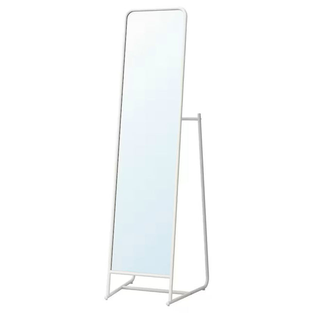 UNICORN Knapper Standing mirror, white, 48x160 cm