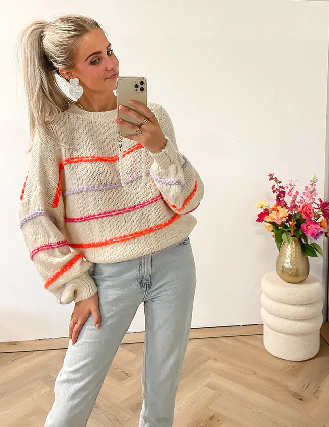 UNICORN Ladies sweater cream white s m l xl