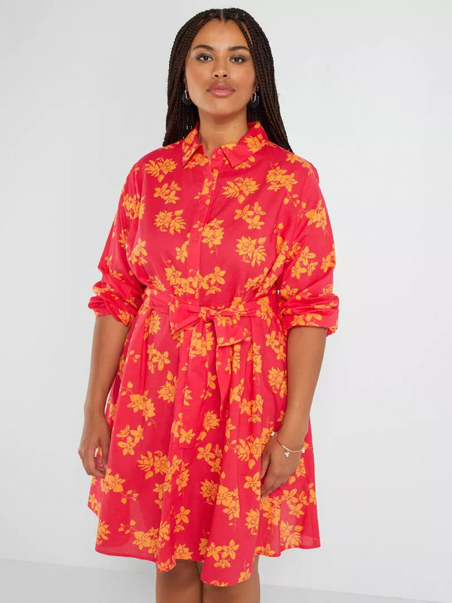UNICORN Women's shirt dress floral print xl xxl xxxl xxxxl
