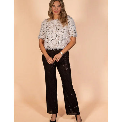 UNICORN Women's pants sequins brown one size