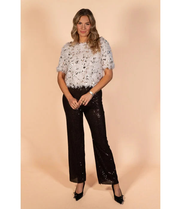UNICORN Women's pants sequins brown one size